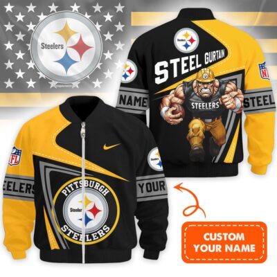 Pittsburgh Steelers | Premium NFL Game Day 3D Bomber Jacket - 5XL