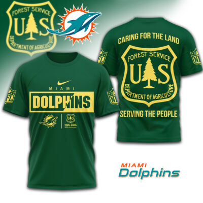 Miami Dolphins | Premium NFL United States Forest Service 120th Anniversary Shirt - 2XL