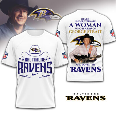 Baltimore Ravens | Premium NFL George Strait 3D Shirt