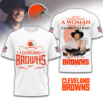 Cleveland Browns | Premium NFL George Strait 3D Shirt