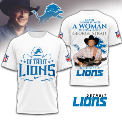 Detroit Lions | Premium NFL George Strait 3D Shirt