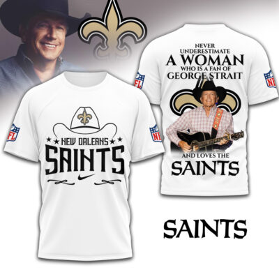 New Orleans Saints | Premium NFL George Strait 3D Shirt