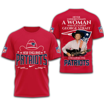New England Patriots | Premium NFL George Strait 3D Shirt