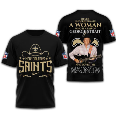 New Orleans Saints | Premium NFL George Strait 3D Shirt