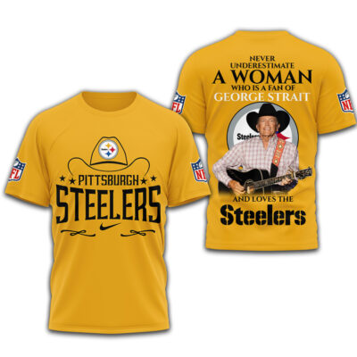 Pittsburgh Steelers | Premium NFL George Strait 3D Shirt