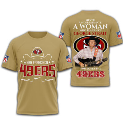 San Francisco 49ers | Premium NFL George Strait 3D Shirt