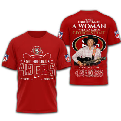 San Francisco 49ers | Premium NFL George Strait 3D Shirt