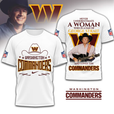Washington Commanders | Premium NFL George Strait 3D Shirt