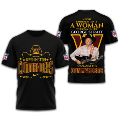 Washington Commanders | Premium NFL George Strait 3D Shirt