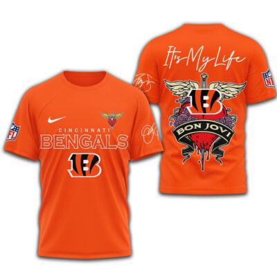 Cincinnati Bengals | Premium NFL Bon Jovi 3D Shirt