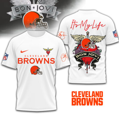 Cleveland Browns | Premium NFL Bon Jovi 3D Shirt