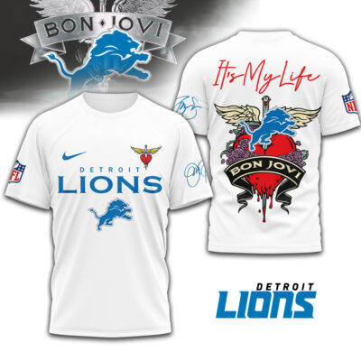 Detroit Lions | Premium NFL Bon Jovi 3D Shirt