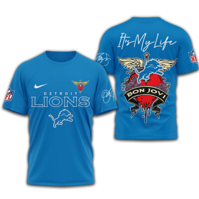 Detroit Lions | Premium NFL Bon Jovi 3D Shirt