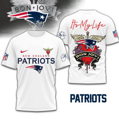 New England Patriots | Premium NFL Bon Jovi 3D Shirt