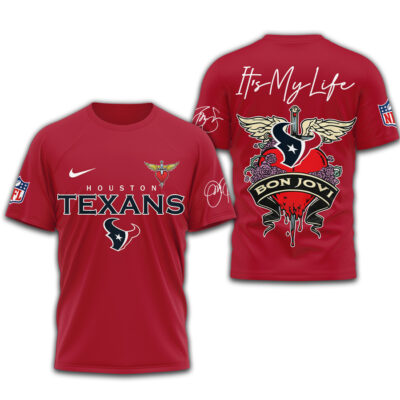 Houston Texans | Premium NFL Bon Jovi 3D Shirt