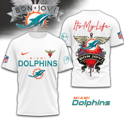 Miami Dolphins | Premium NFL Bon Jovi 3D Shirt