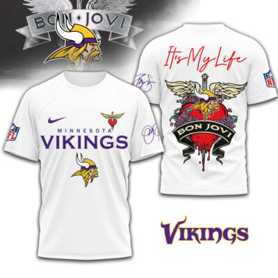 Minnesota Vikings | Premium NFL Bon Jovi 3D Shirt
