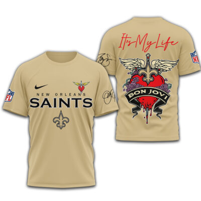 New Orleans Saints | Premium NFL Bon Jovi 3D Shirt
