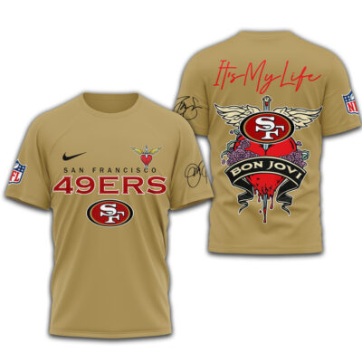 San Francisco 49ers | Premium NFL Bon Jovi 3D Shirt