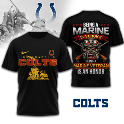 Indianapolis Colts | Premium NFL Marine Veteran 3D Shirt - XL