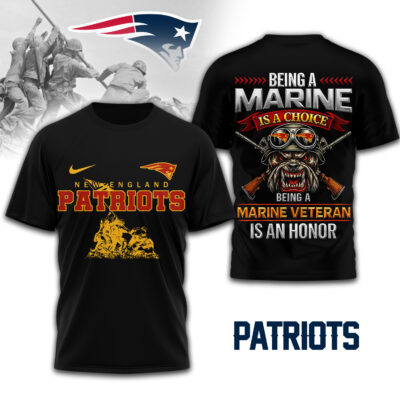 New England Patriots | Premium NFL Marine Veteran 3D Shirt - S