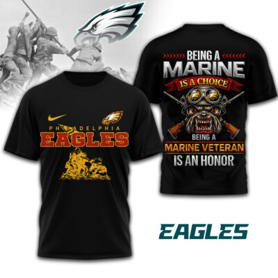 Philadelphia Eagles | Premium NFL Marine Veteran 3D Shirt - L