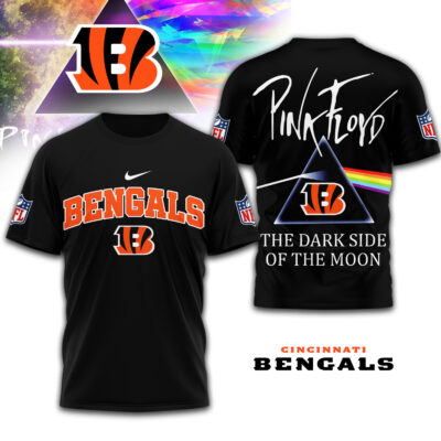 Cincinnati Bengals | Premium NFL The Dark Side Of The Moon 3D Shirt - XL