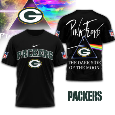 Green Bay Packers | Premium NFL The Dark Side Of The Moon 3D Shirt - 2XL