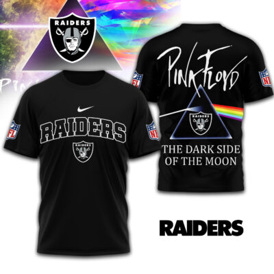 Las Vegas Raiders | Premium NFL The Dark Side Of The Moon 3D Shirt - L