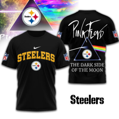 Pittsburgh Steelers | Premium NFL The Dark Side Of The Moon 3D Shirt - XL