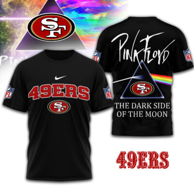 San Francisco 49ers | Premium NFL The Dark Side Of The Moon 3D Shirt - XL