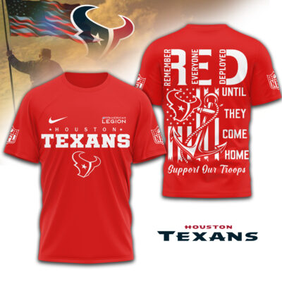 Houston Texans | Premium NFL Red Friday Shirt