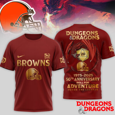 Cleveland Browns | Premium NFL Dungeons And Dragons 50th Anniversary Shirt