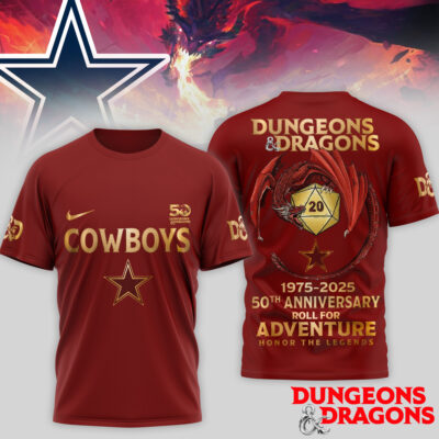 Dallas Cowboys | Premium NFL Dungeons And Dragons 50th Anniversary Shirt - 5XL