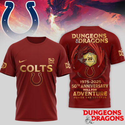 Indianapolis Colts | Premium NFL Dungeons And Dragons 50th Anniversary Shirt - S