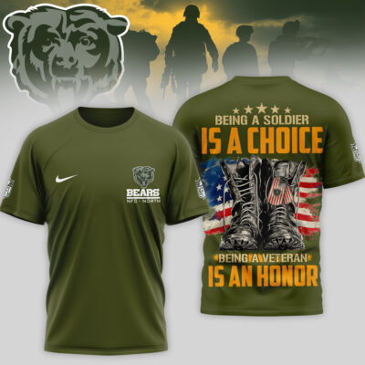 Chicago Bears | Premium NFL Army Veteran 3D Shirt