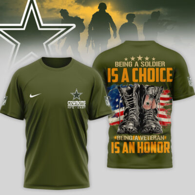 Dallas Cowboys | Premium NFL Army Veteran 3D Shirt - XL