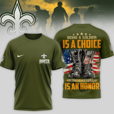 New Orleans Saints | Premium NFL Army Veteran 3D Shirt - 5XL