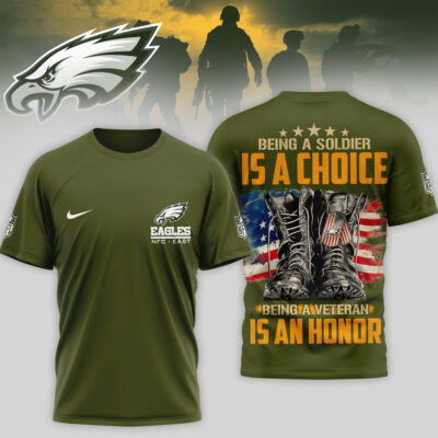 Philadelphia Eagles | Premium NFL Army Veteran 3D Shirt - XL