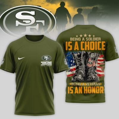 San Francisco 49ers | Premium NFL Army Veteran 3D Shirt
