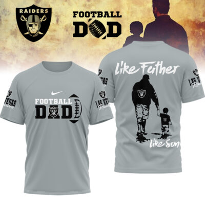 Las Vegas Raiders | Premium NFL Like Father Like Son Shirt - Grey