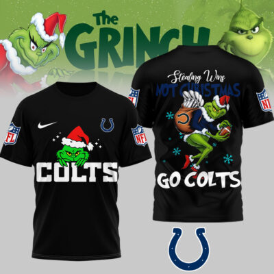 Indianapolis Colts | Premium NFL Stealing Wins Not Christmas 3D Shirt