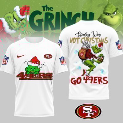 San Francisco 49ers | Premium NFL Stealing Wins Not Christmas 3D Shirt