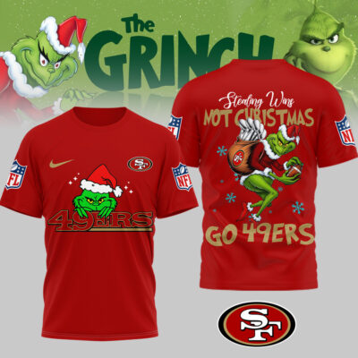 San Francisco 49ers | Premium NFL Stealing Wins Not Christmas 3D Shirt