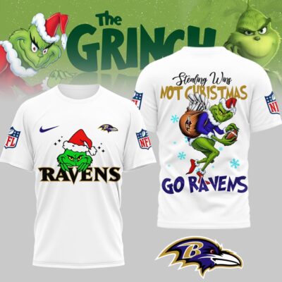 Baltimore Ravens | Premium NFL Stealing Wins Not Christmas 3D Shirt