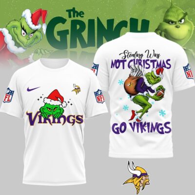 Minnesota Vikings | Premium NFL Stealing Wins Not Christmas 3D Shirt