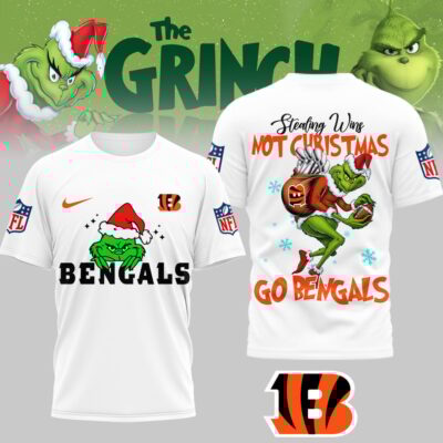 Cincinnati Bengals | Premium NFL Stealing Wins Not Christmas 3D Shirt