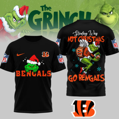 Cincinnati Bengals | Premium NFL Stealing Wins Not Christmas 3D Shirt