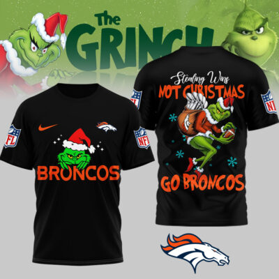 Denver Broncos | Premium NFL Stealing Wins Not Christmas 3D Shirt