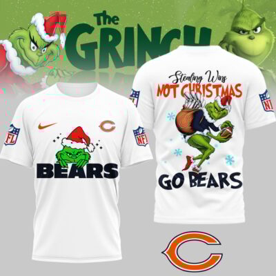 Chicago Bears | Premium NFL Stealing Wins Not Christmas 3D Shirt